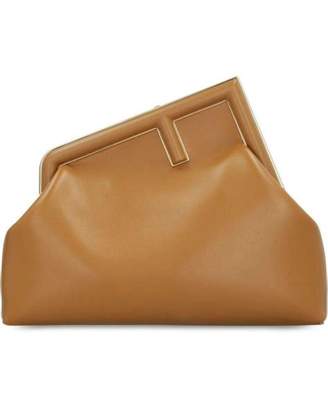 fendi first brown bag|Fendi shoulder bag brown.